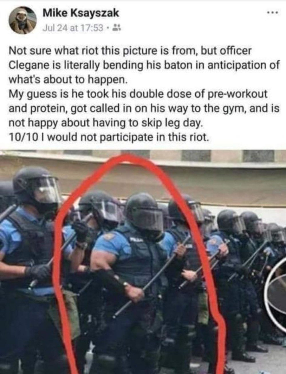 Buff Riot Cop