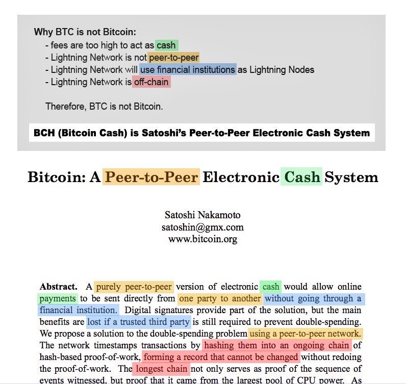 Bitcoin Cash Is The Real Bitcoin Bitcoin Or Bitcoin Segwit - 