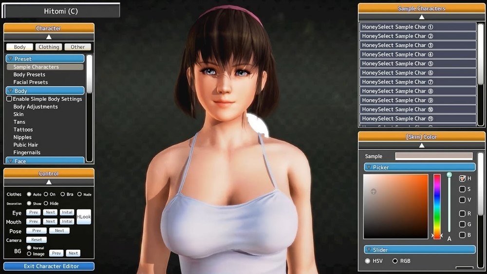 honey select unlimited character mods