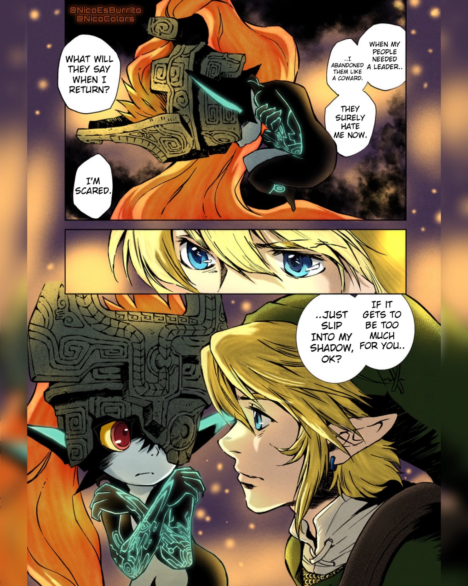 Zelda and link first kiss twilight princess on Make a GIF