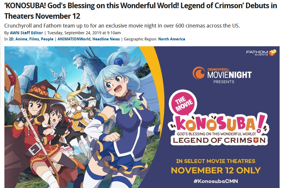 KONOSUBA – LEGEND OF CRIMSON (Official Trailer) - In Cinemas 5