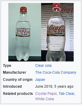 How to restore clear cola