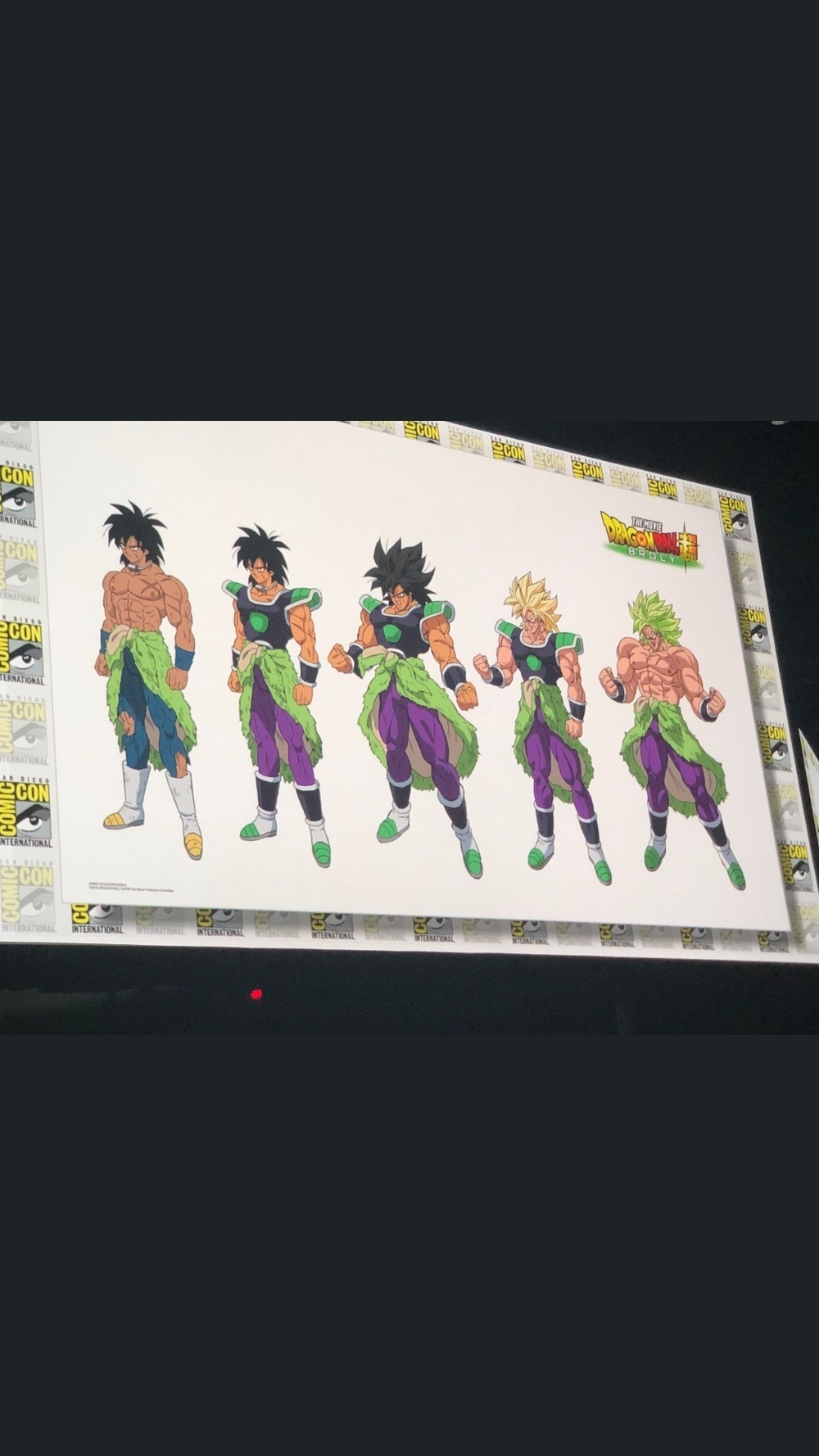 Some More Broly Model Sheets Including Restrained Ssj Broly Form