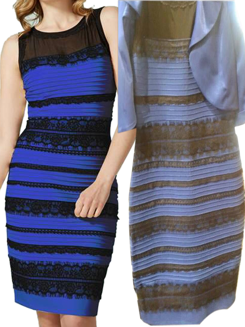 actual dress blue and black